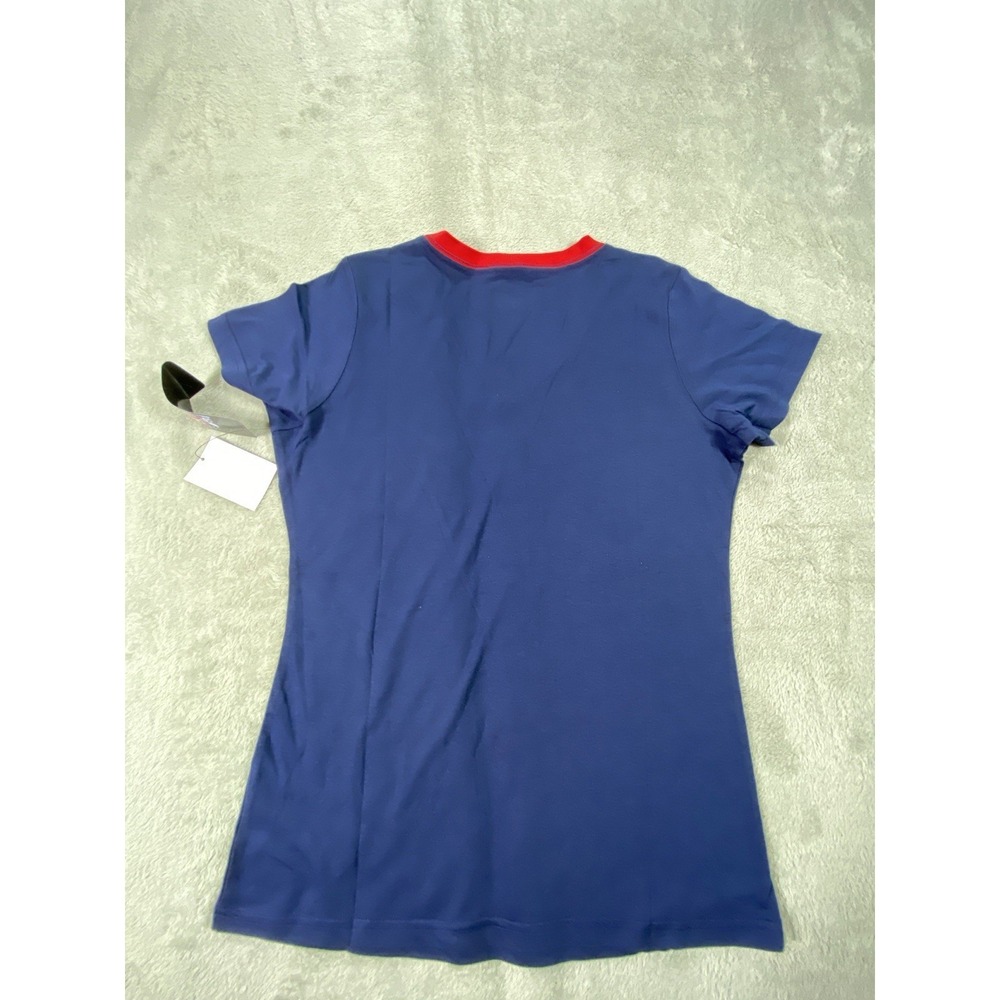 New England Patriots T-Shirt Womens M Blue Football NFL Team Apparel Sparkle - Picture 10 of 12